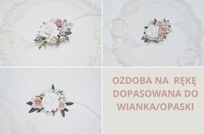 Dowolna ozdoba na rękę do wianka komunijnego