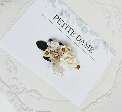 Spineczka boho zieleń, śmietanka