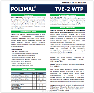 Polimal TVE-2 WTP *20kg*