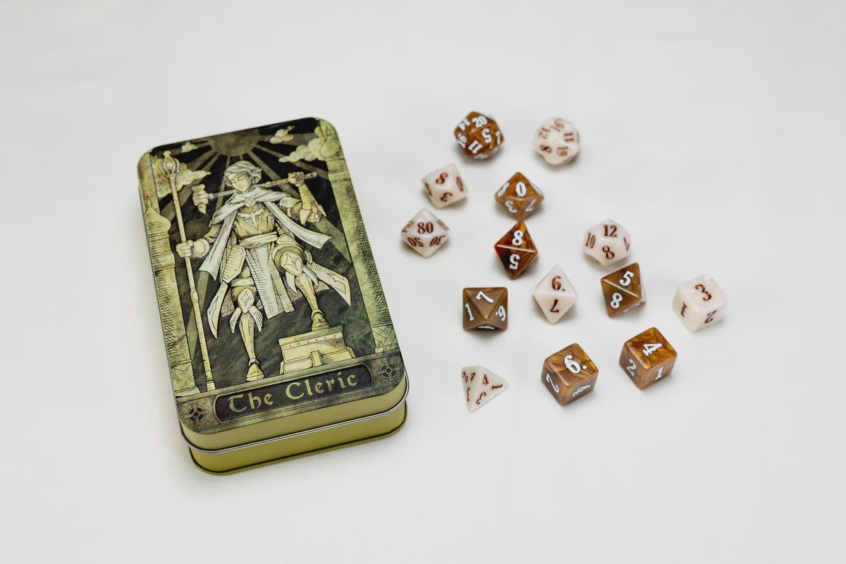 The Cleric class dice The Cleric class dice