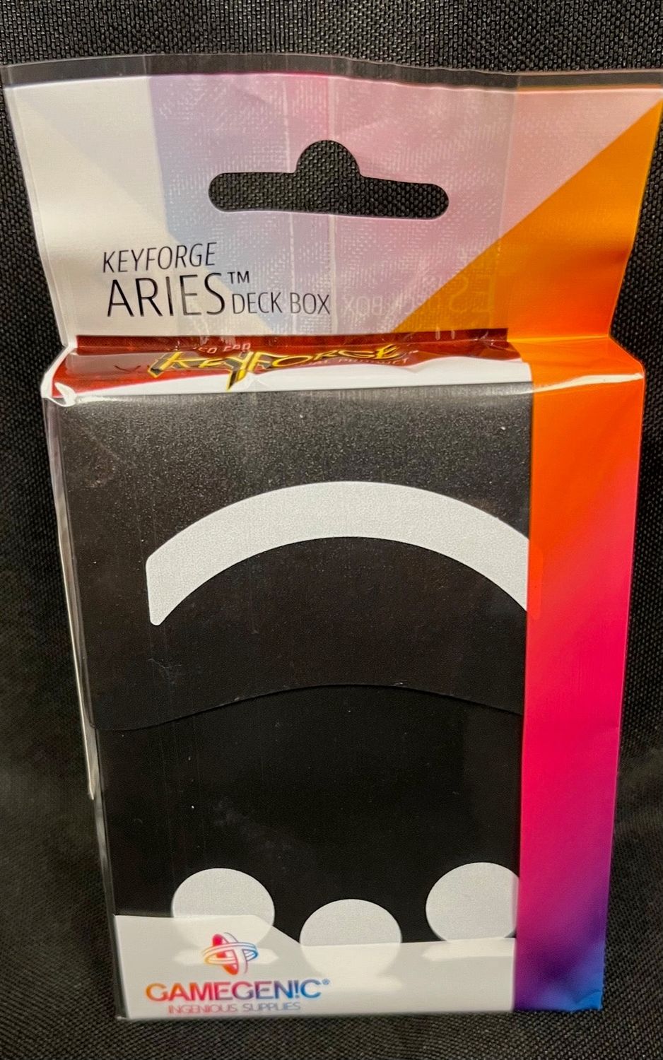 KeyForge: Aries Deck Box - Black KeyForge: Aries Deck Box - Black