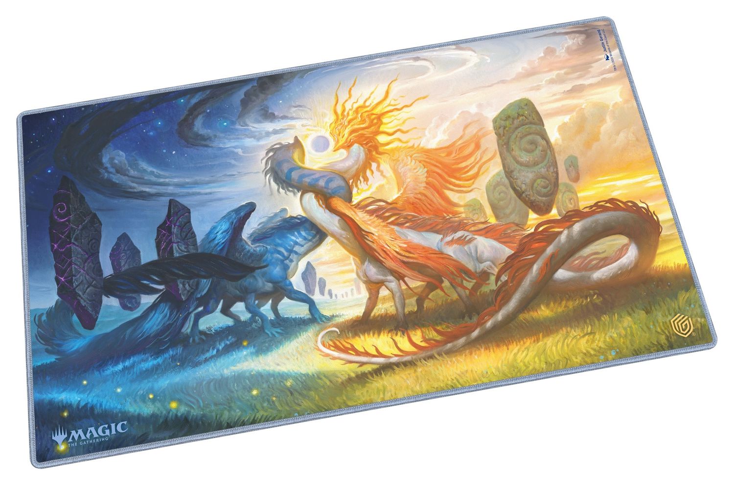 Playmat: MTG- ECL - Celestial Reunion (Green Mythic)