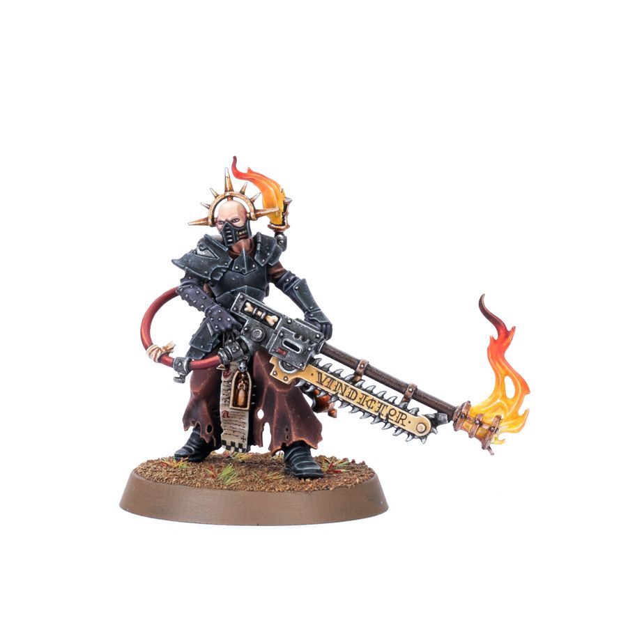 Adepta Sororitas: Ministorum Priest With Vindictor Adepta Sororitas: Ministorum Priest With Vindictor