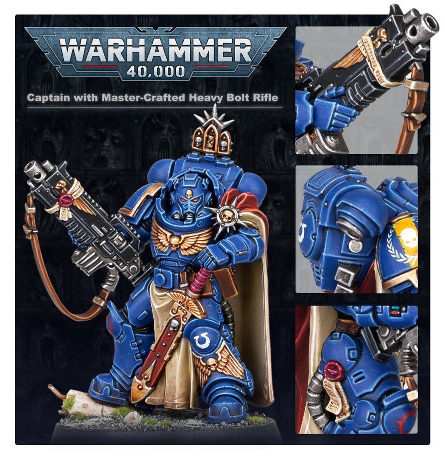 Space Marines Captain s/ Master-Crafted Bolt Rifle