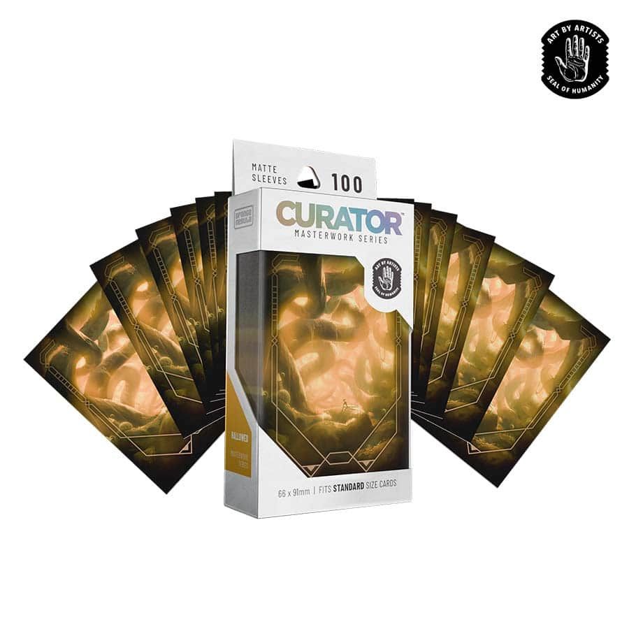 Orange Nebula: Curator: Masterwork Sleeves: Hallowed (Sergio Chaves) (100Ct) Orange Nebula: Curator: Masterwork Sleeves: Hallowed (Sergio Chaves) (100Ct)