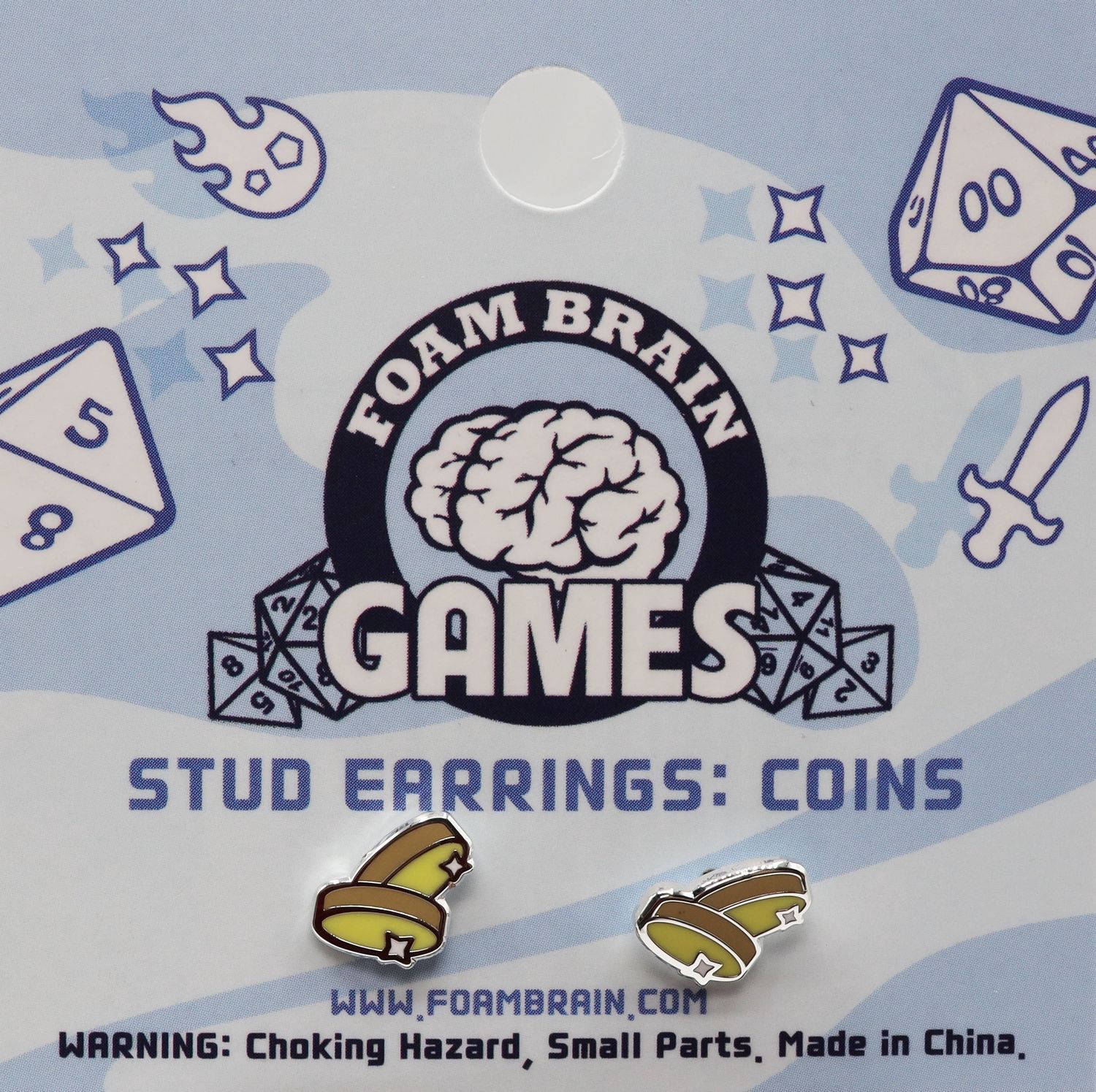 Stud Earrings: Coins Stud Earrings: Coins