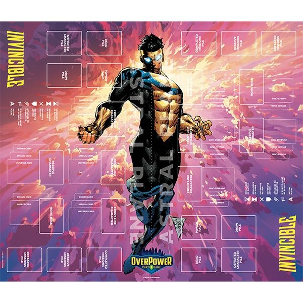 OverPower CCG: Skybound Premium Learn-to-Play Double Playmat- Invincible- Invincible OverPower CCG: Skybound Premium Learn-to-Play Double Playmat- Invincible- Invincible