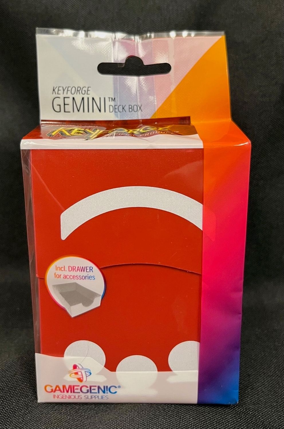 KeyForge: Gemini Deck Box - Red KeyForge: Gemini Deck Box - Red