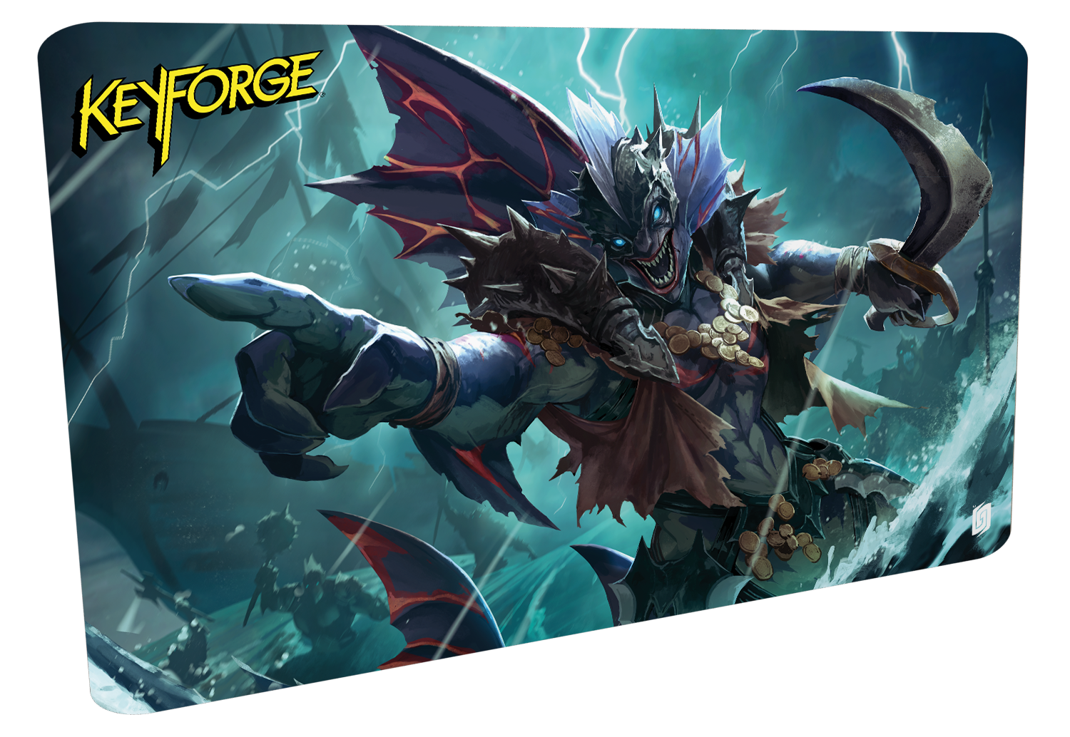 KeyForge: Inroad From The Sea Playmat (Unfathomable)