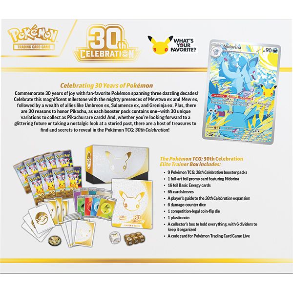 Pokémon TCG: 30th Celebration: Elite Trainer Box