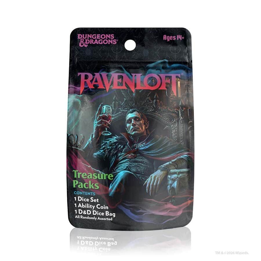 D&D Mists of Ravenloft Treasure Packs Dice Set D&D Mists of Ravenloft Treasure Packs Dice Set