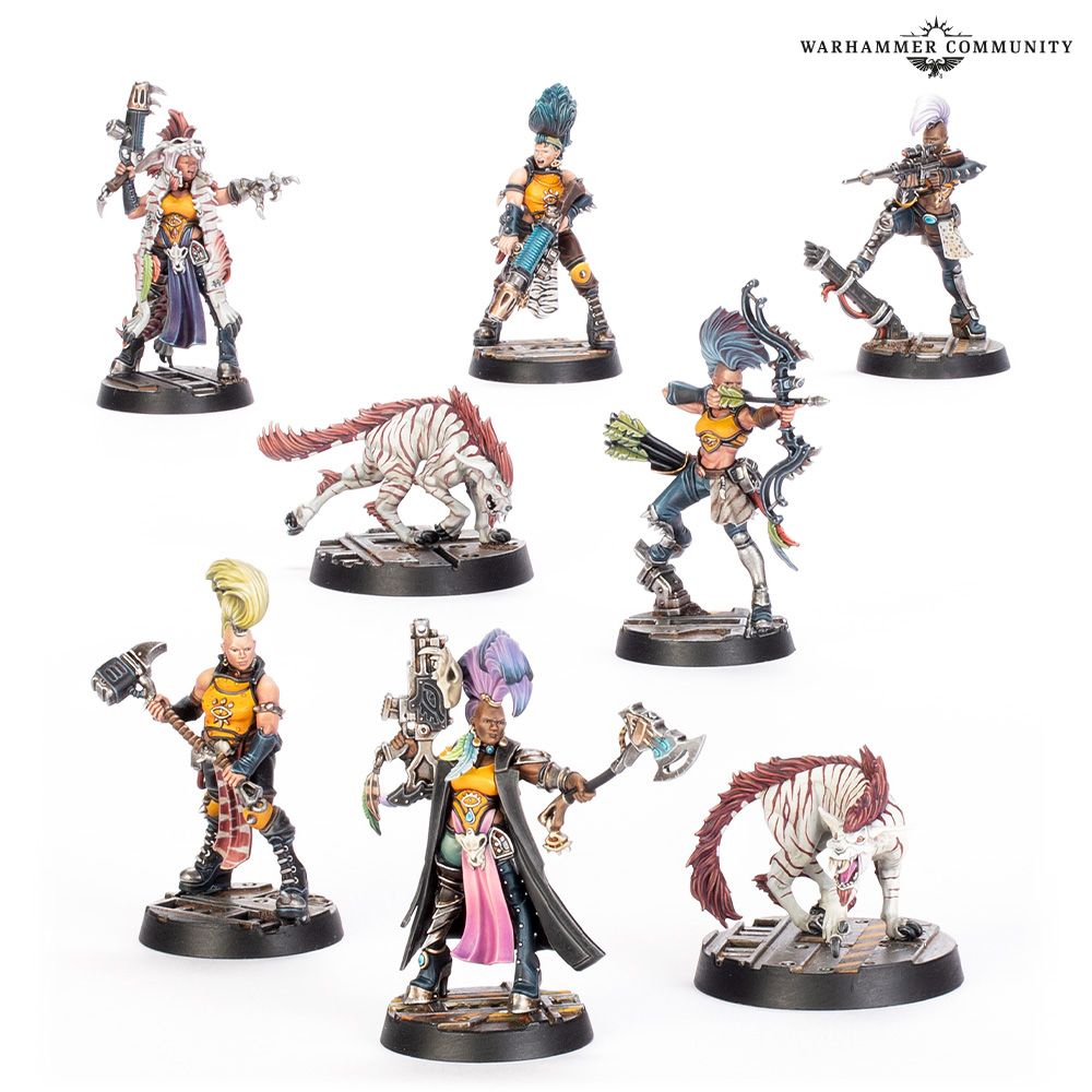 Necromunca: Escher Gang Matriarchs & Phyrr Cats