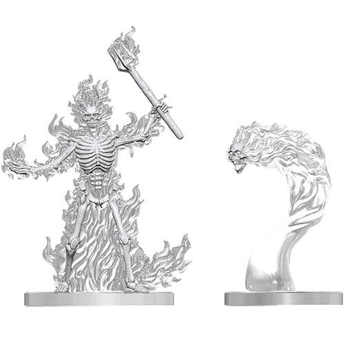 D&D Nolzur's Marvelous Miniatures: Flaming Skeleton & Flameskull