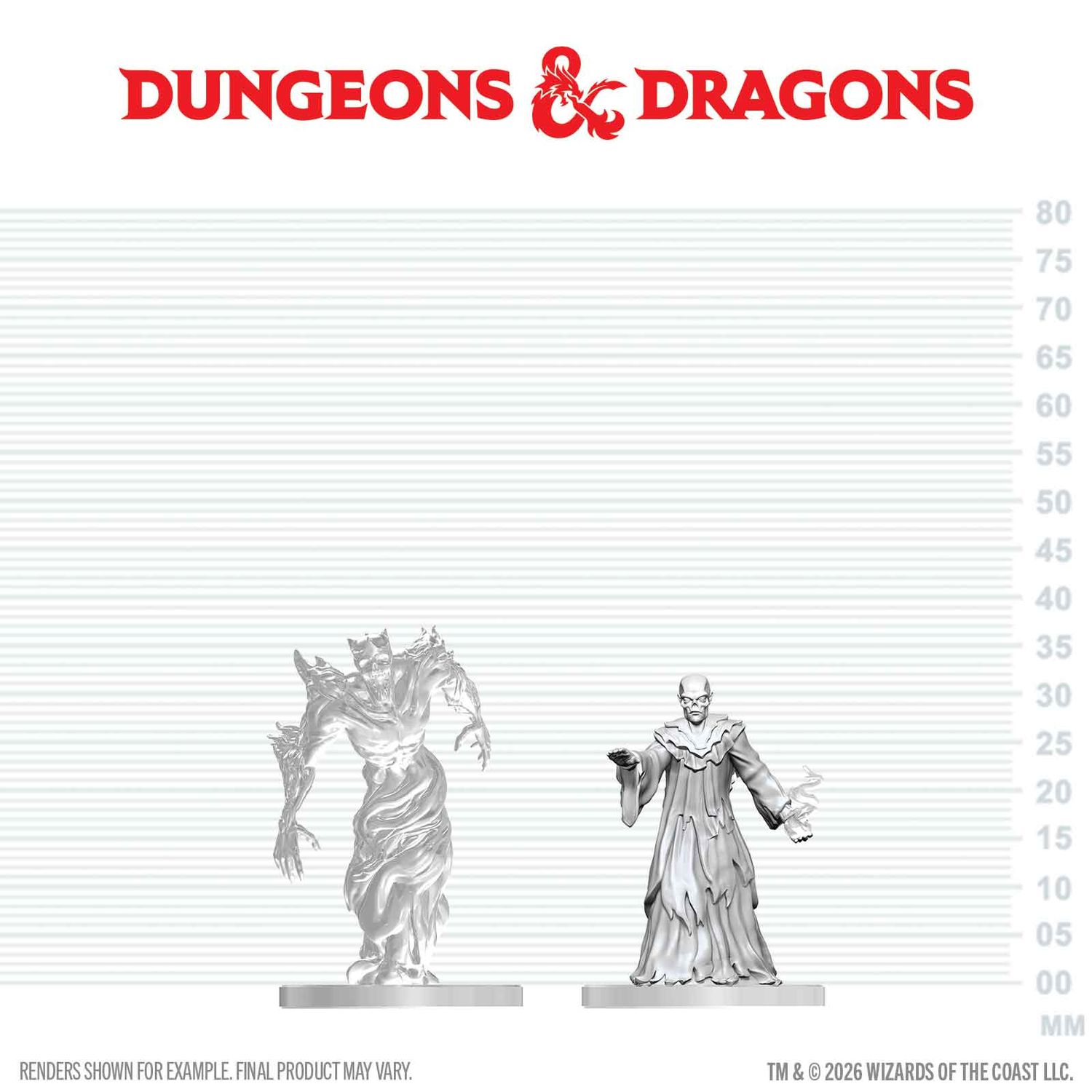 D&D Nolzur's Marvelous Miniatures: Ghast Gravecaller & Wraith D&D Nolzur's Marvelous Miniatures: Ghast Gravecaller & Wraith