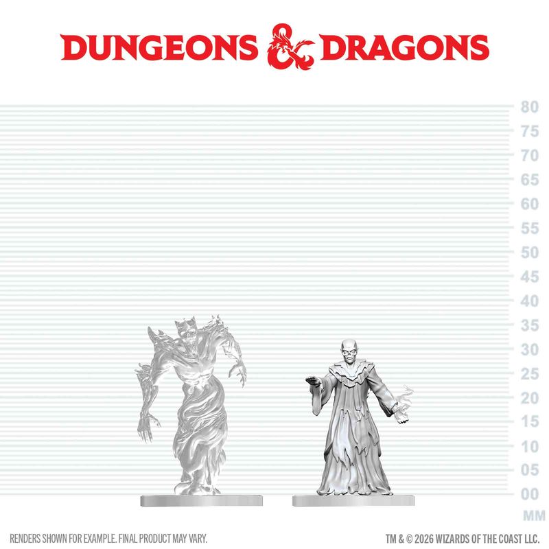 D&D Nolzur's Marvelous Miniatures: Ghast Gravecaller & Wraith