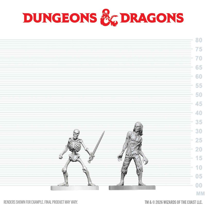 D&D Nolzur's Marvelous Miniatures: Zombie & Skeleton