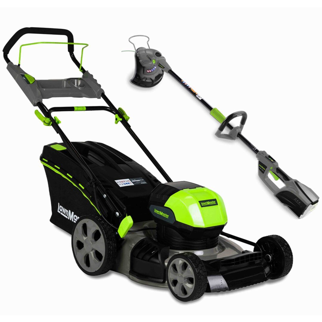 LawnMaster 40V 18" Lawnmower &amp; Line Trimmer Pack