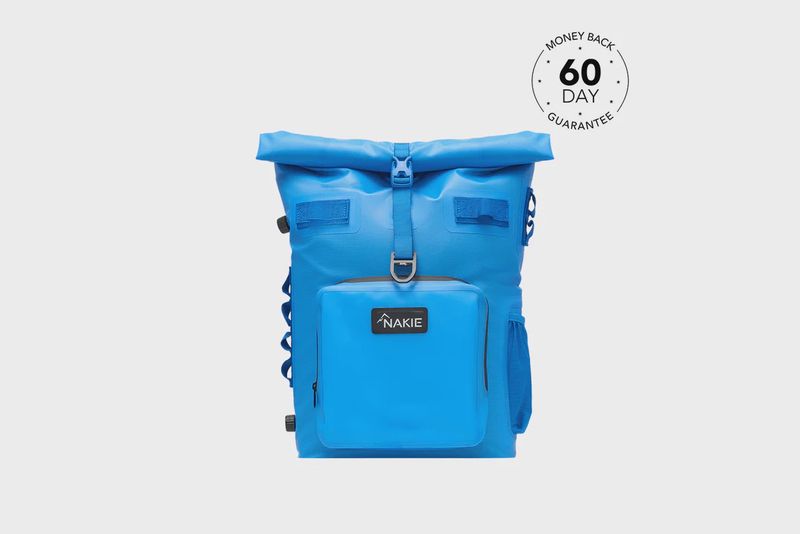 Recycled Cooler Backpack - arctic blue