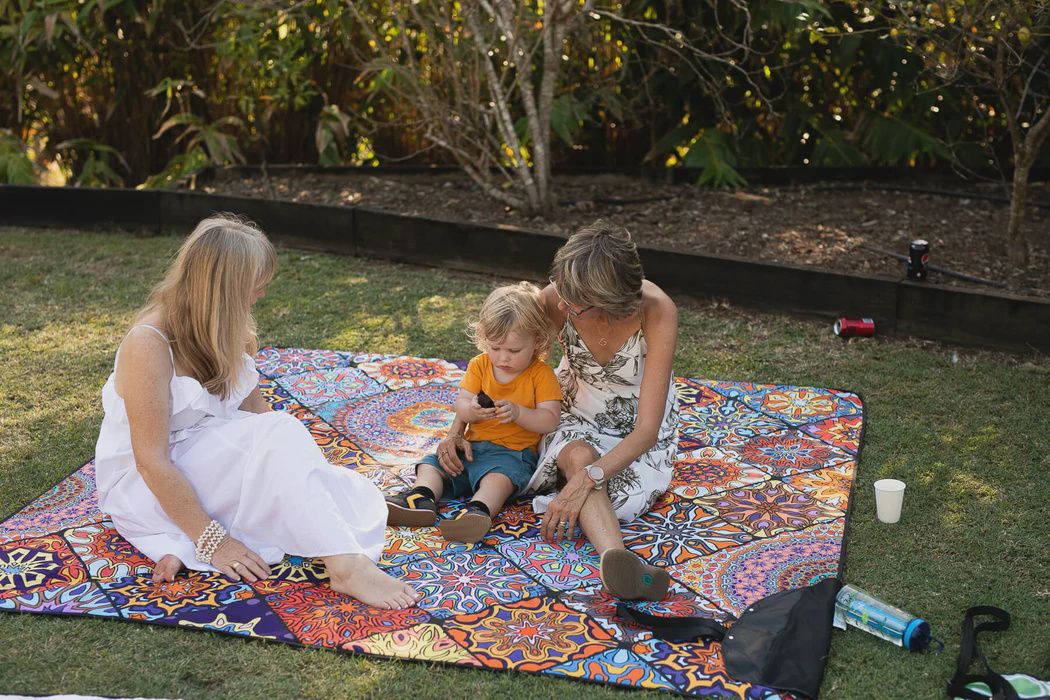 Recycled Picnic Blanket - holiday dreams