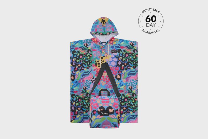 Hooded Towel Recycled Sand Free - Kasey rainbow