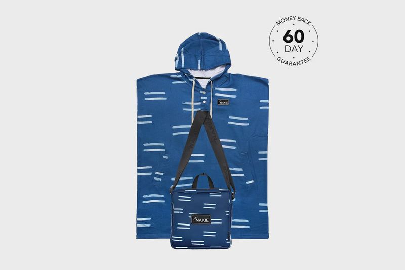 Hooded Towel Recycled Sand Free - salty waves
