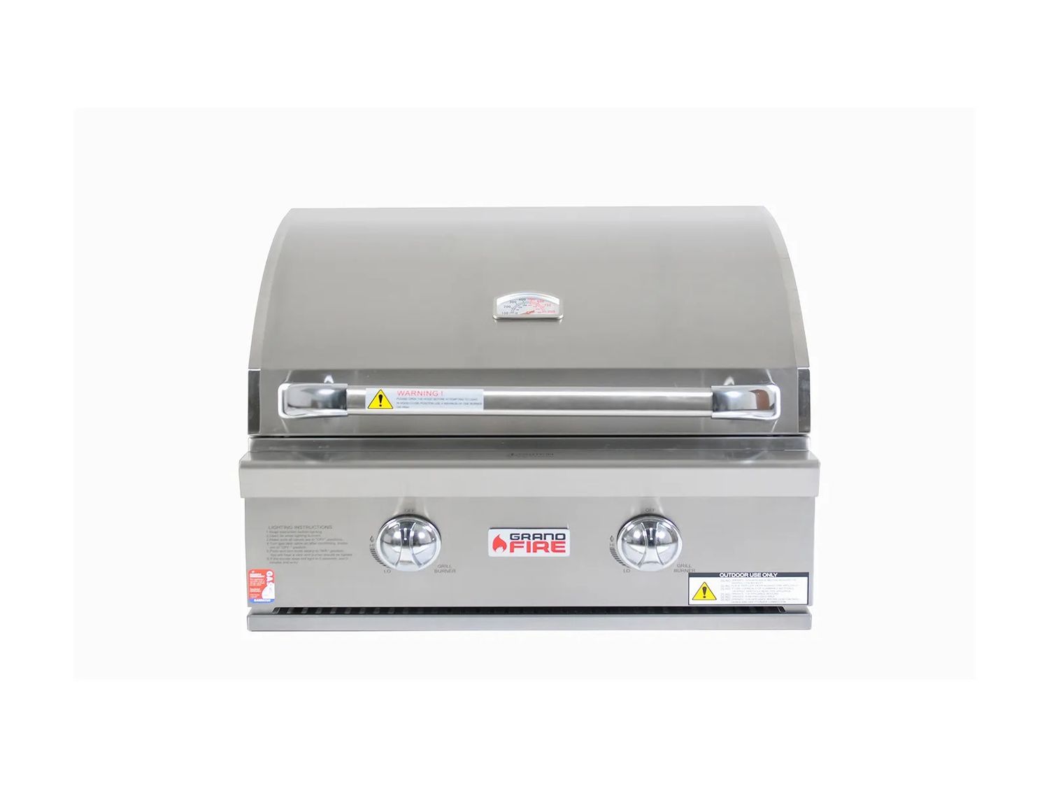 Grandfire Classic 26" in-built bbq head, SS grills &amp; hotplate, flame tamer