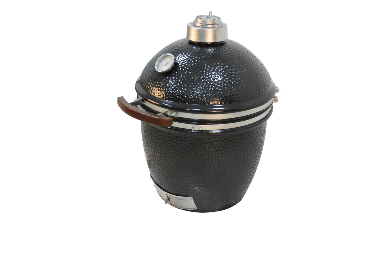 Grandfire Grandfire Kamado 18" Stand Alone Ceramic Charcoal Grill with Stainless Steel band, hinge &amp; handle - Black