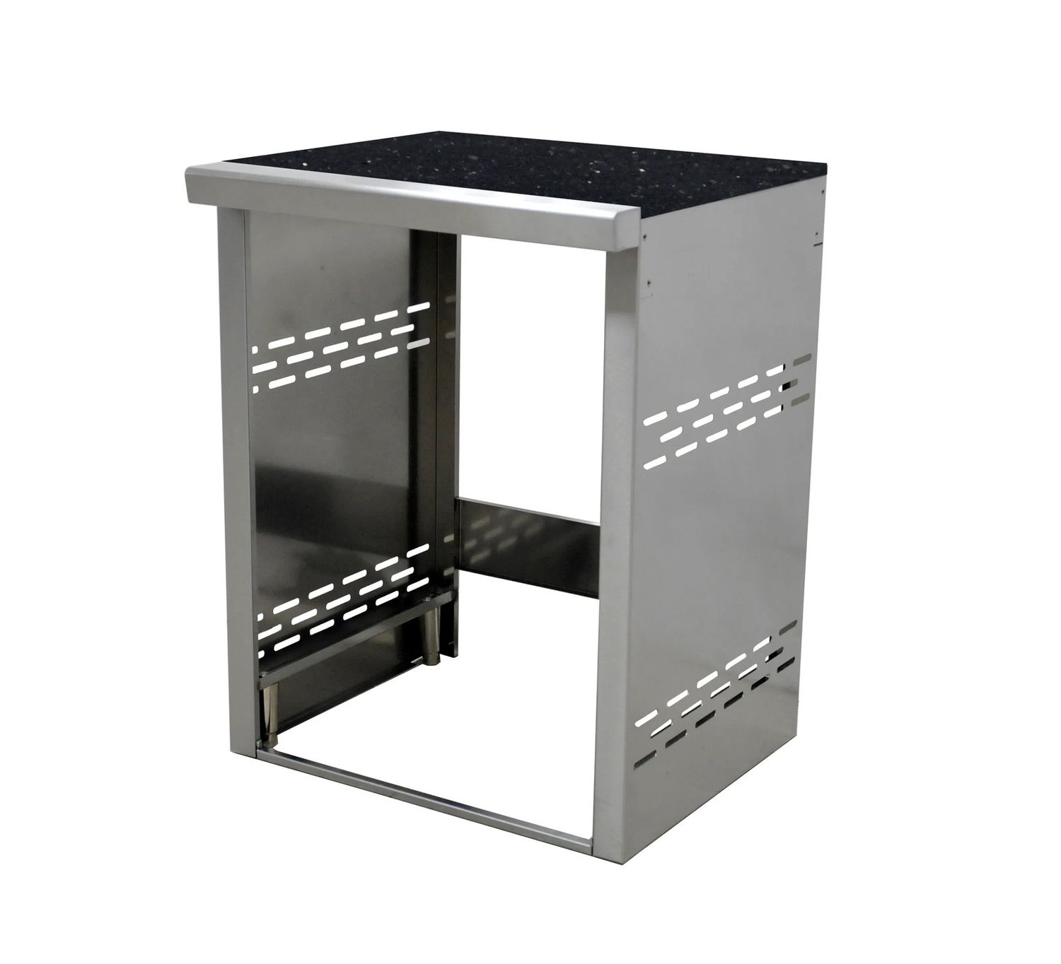 Grandfire Classic Profile single door Fridge Module Unit - 684(W) x 630(D) x 894(H)mm Black Galaxy Granite Top