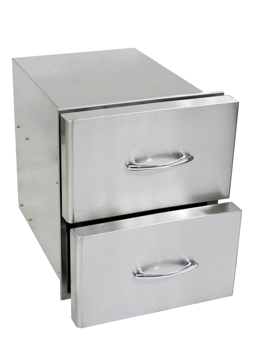 Grandfire Stainless steel double drawer