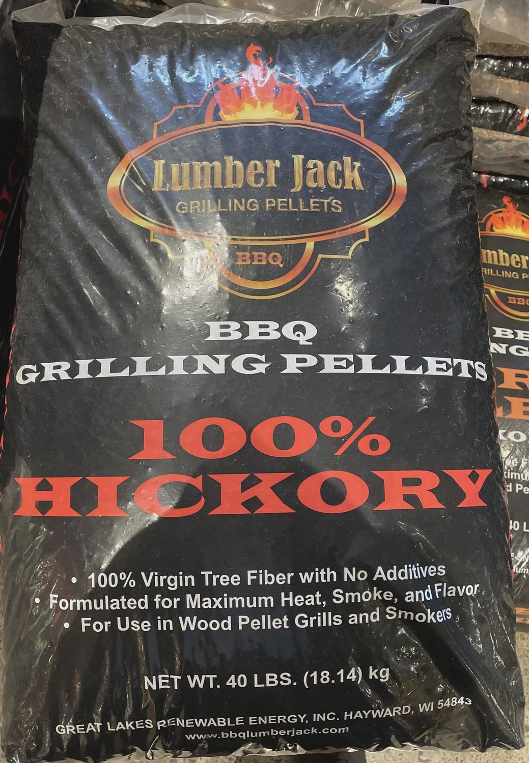 Lumberjack 100% Hickory Pellets - 40lb