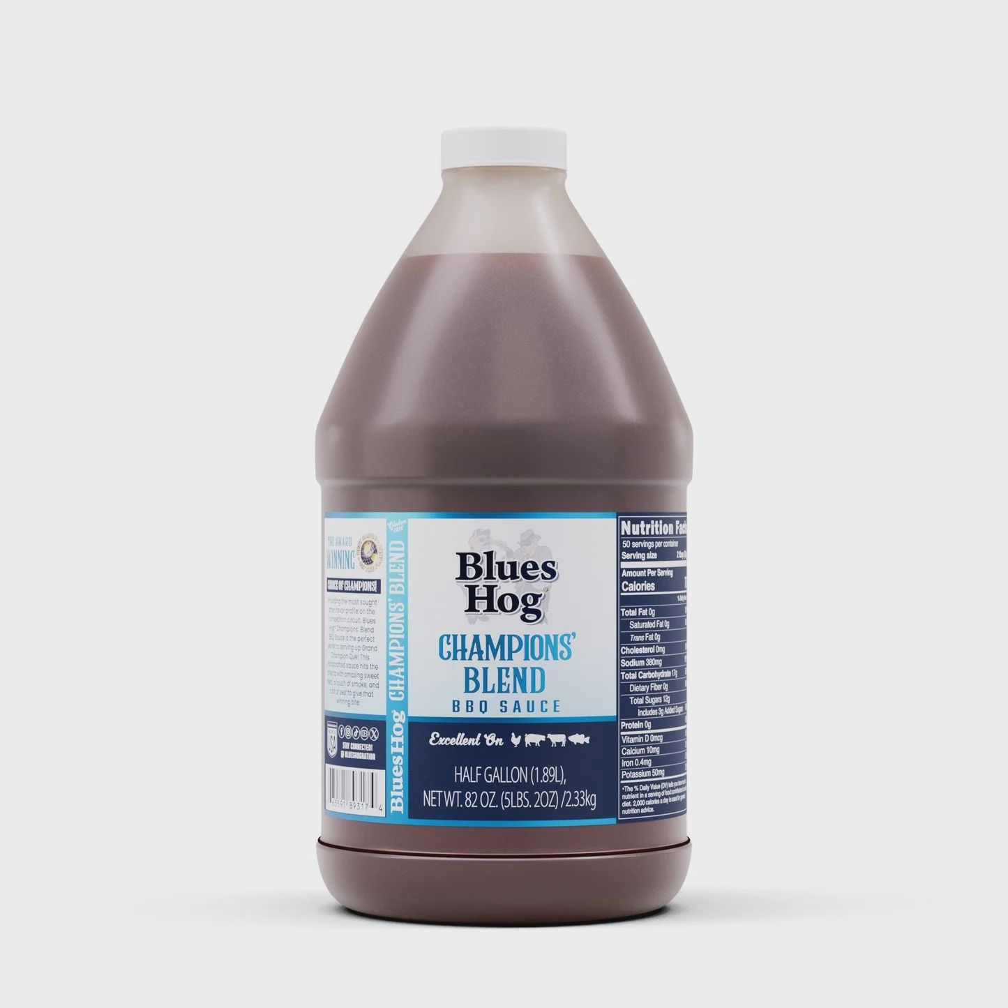 Blues Hog Champions Blend BBQ Sauce 1/2 Gallon