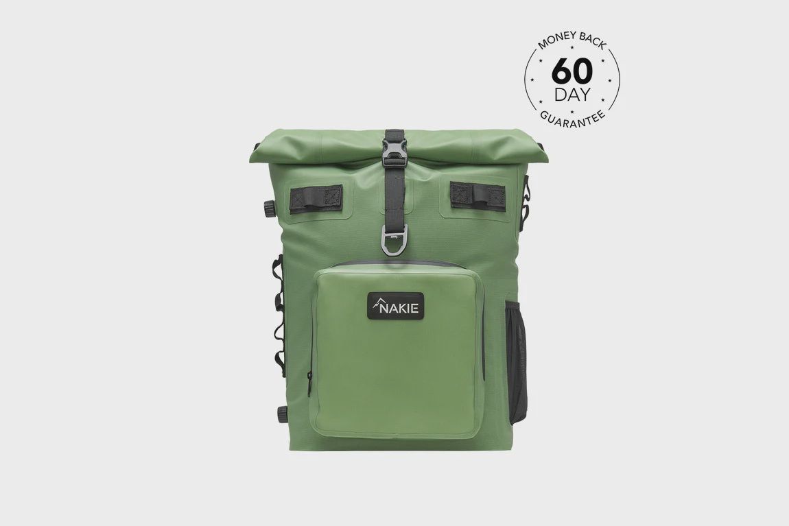 Recycled Cooler Backpack - spring green
