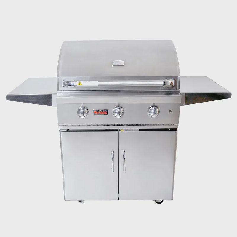 Grandfire Silverline 32" BBQ on cart - classic series profile