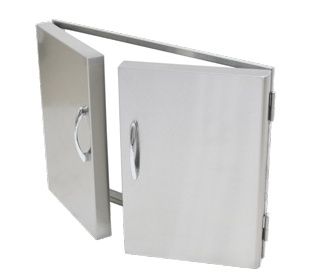 Grandfire Stainless steel double door