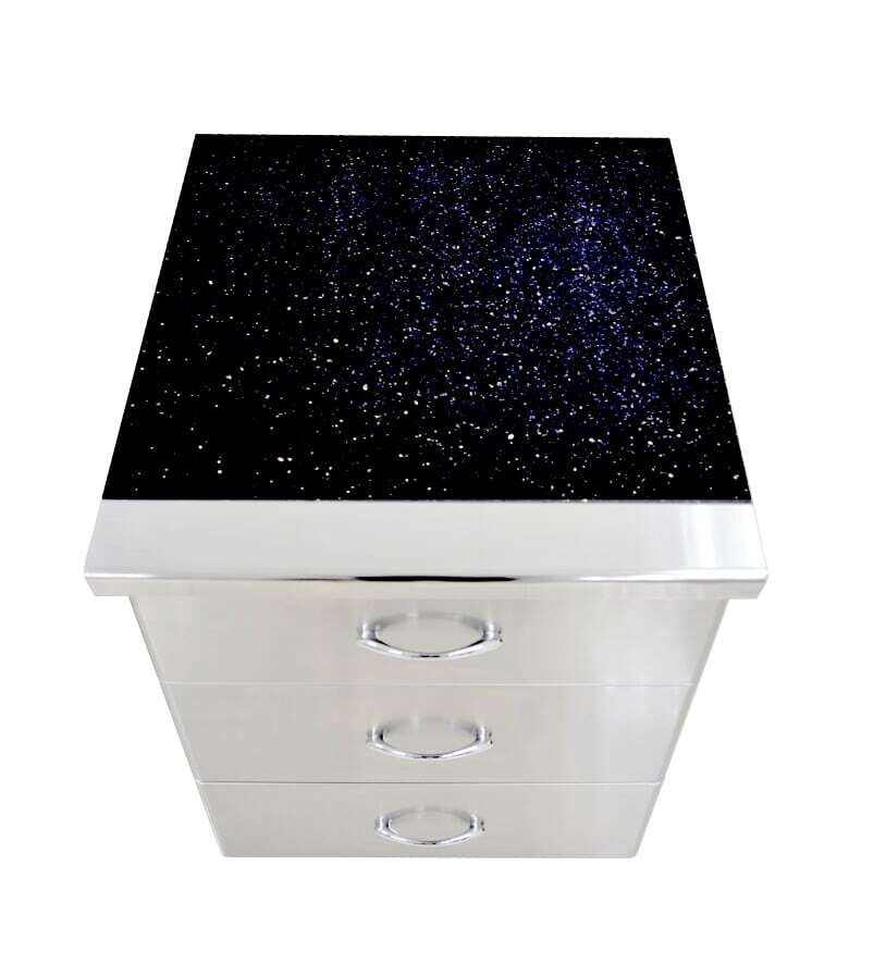 Grandfire Deluxe Profile Utitily Drawer - 684(W) * 675(D) * 925(H)mm Black Galaxy Granite Top