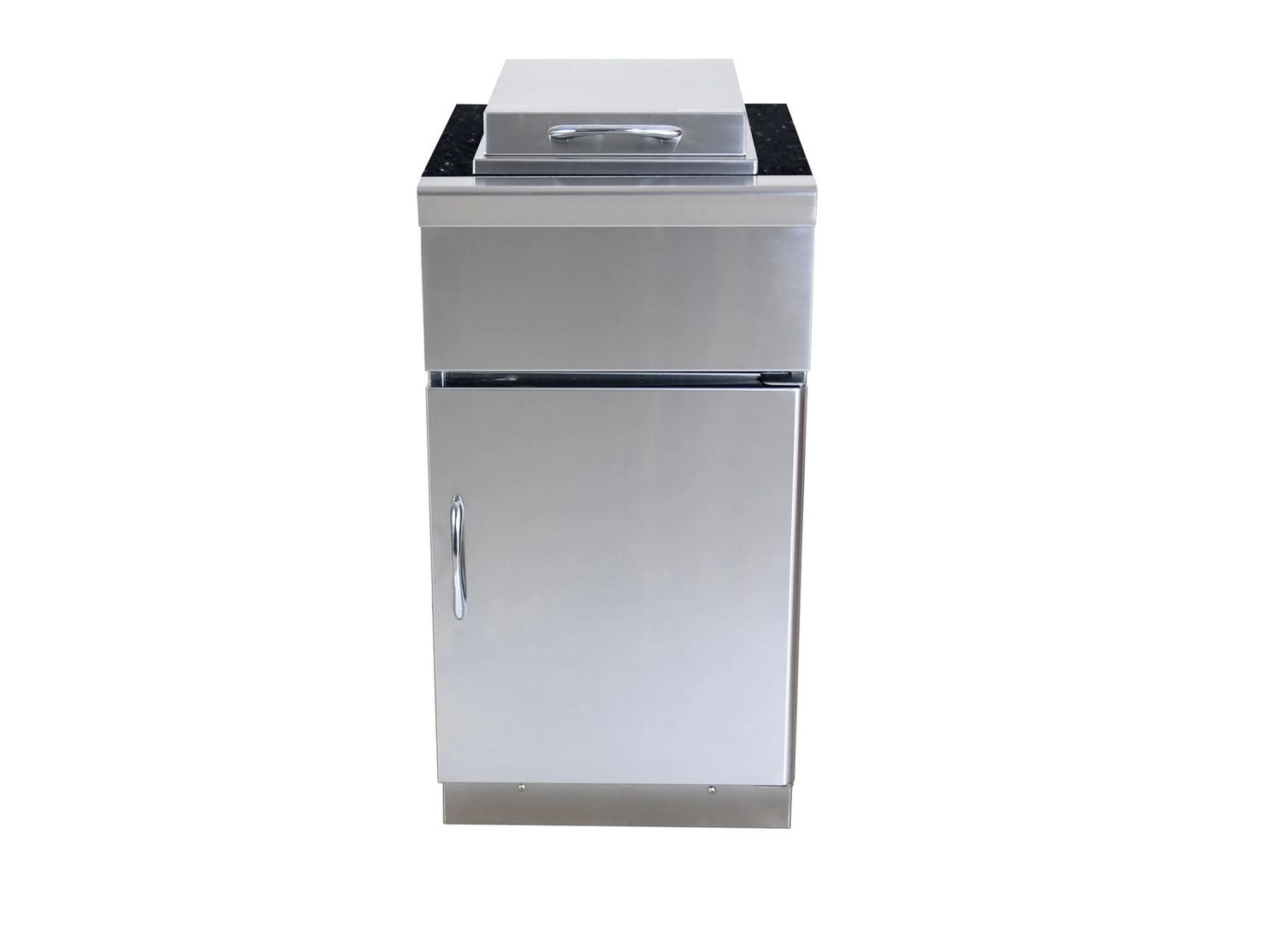 Grandfire Classic profiled Side Burner Unit - 480(W) x 630(D) x 894(H)mm Black Galaxy Granite Top