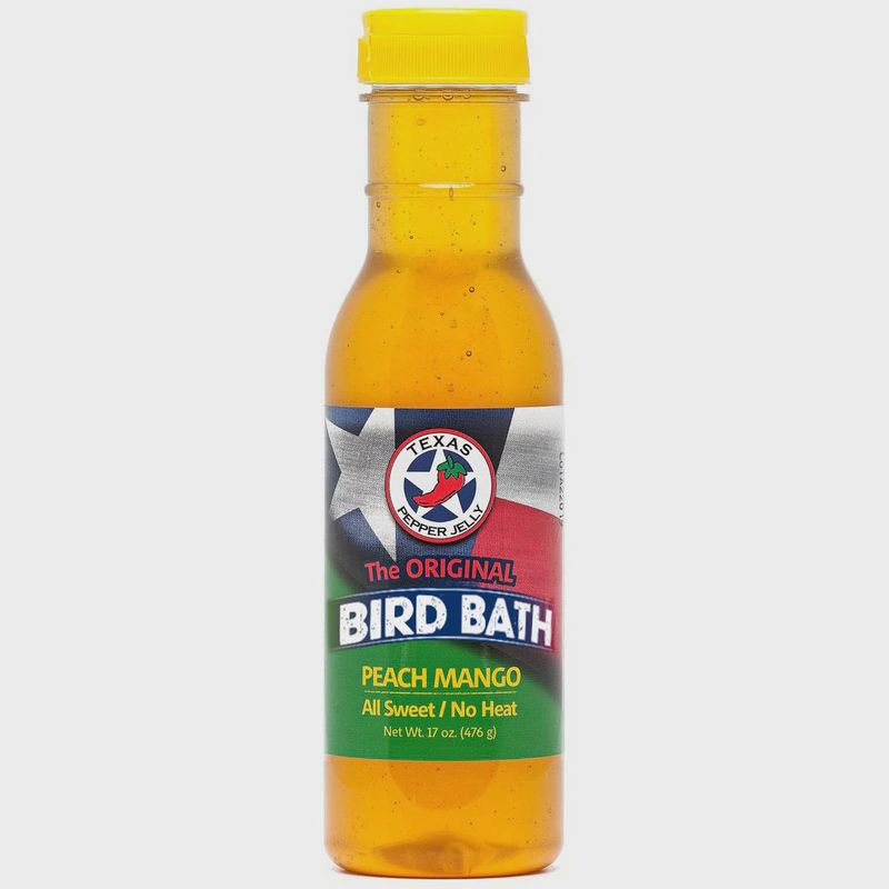 Texas Pepper Jelly Peach Mango Sweet Bird Bath No Heat