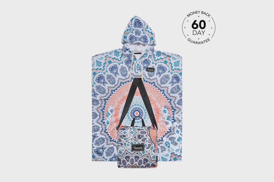 Hooded Towel Recycled Sand Free - sound of summer