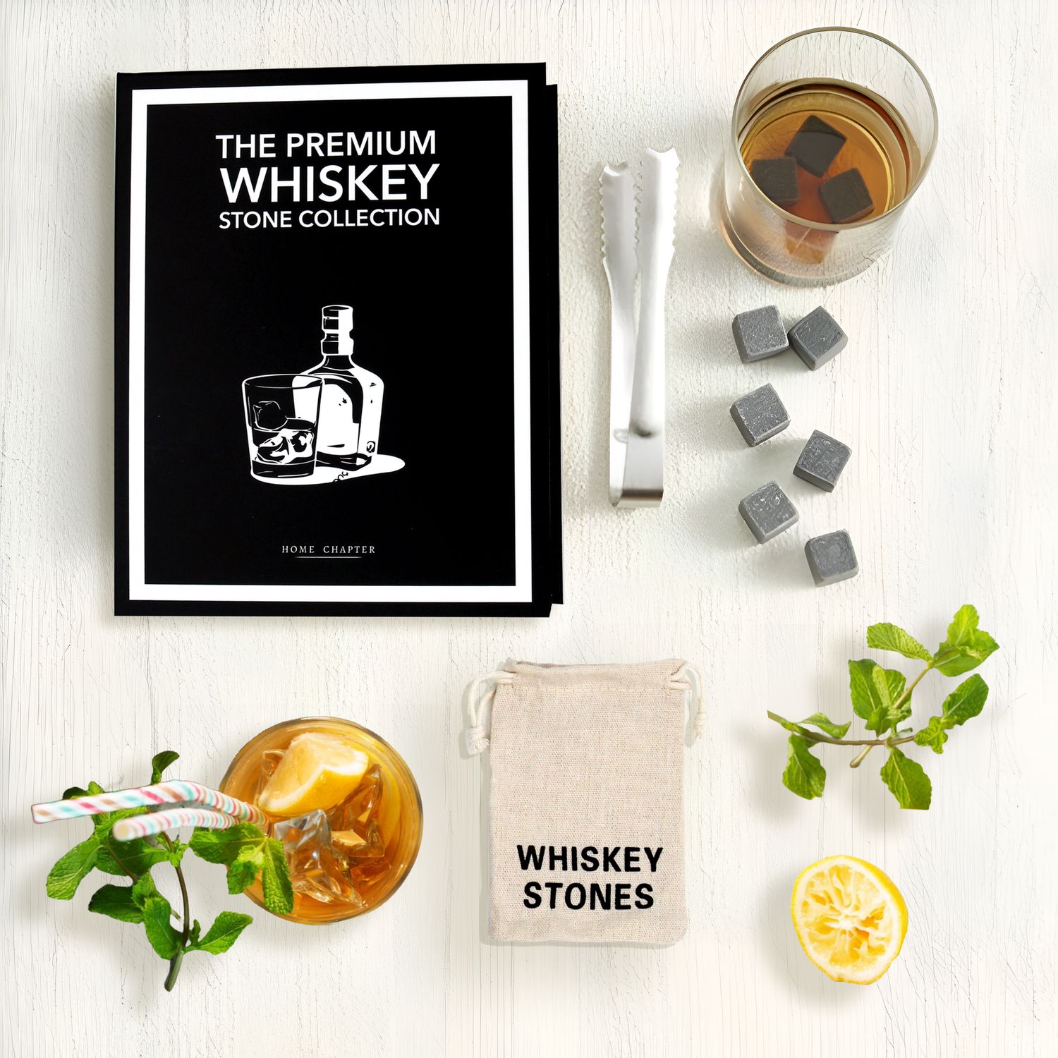Home Chapter The Premium Whiskey Stone Collection - Book Box