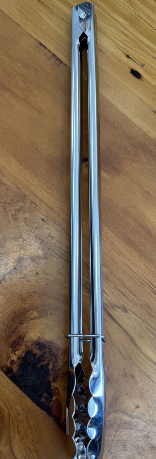 Stainless Steel Spring Tongs with close ring