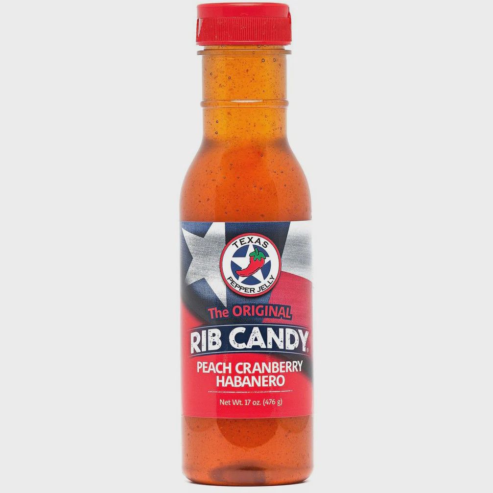 Texas Pepper Jelly Peach Cranberry Habanero Rib Candy