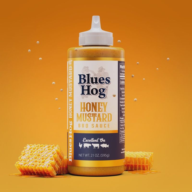 Blues Hog Honey Mustard Sauce 21oz Squeeze Bottle