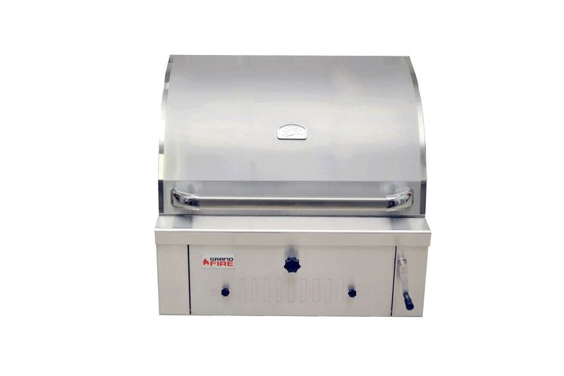 Grandfire Grandfire Deluxe Profile 30" Stainless Steel Charcoal Grill