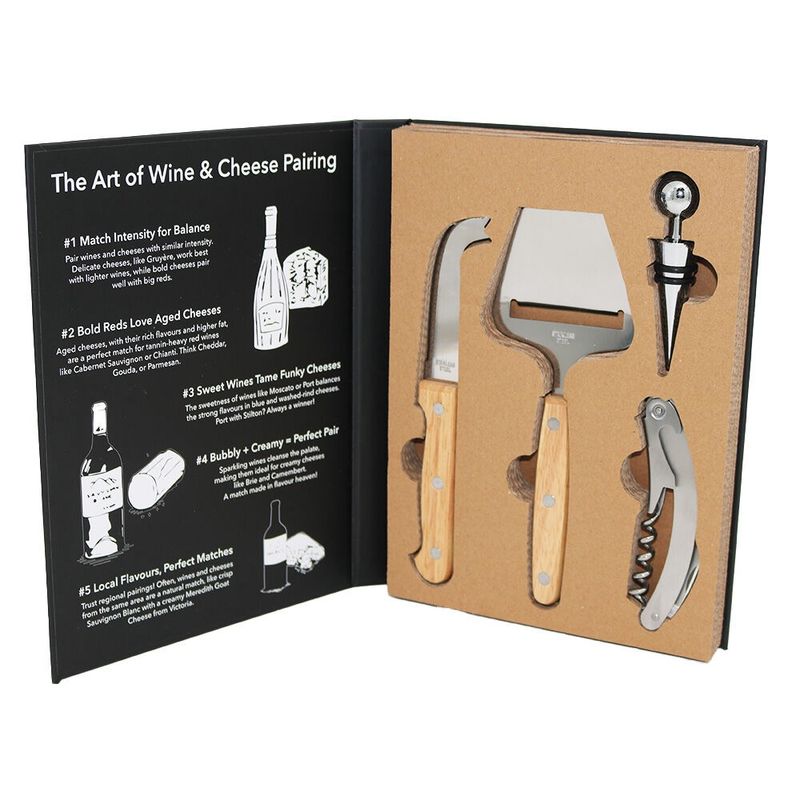 Home Chapter Cheese &amp; Wine 4 Piece Book Box