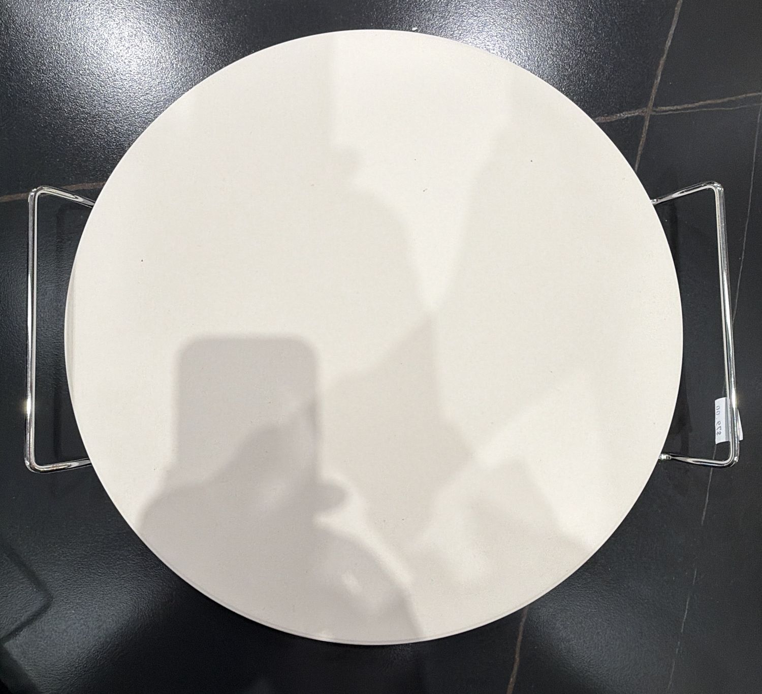 Round Pizza Stone 14 inch c/w metal rack