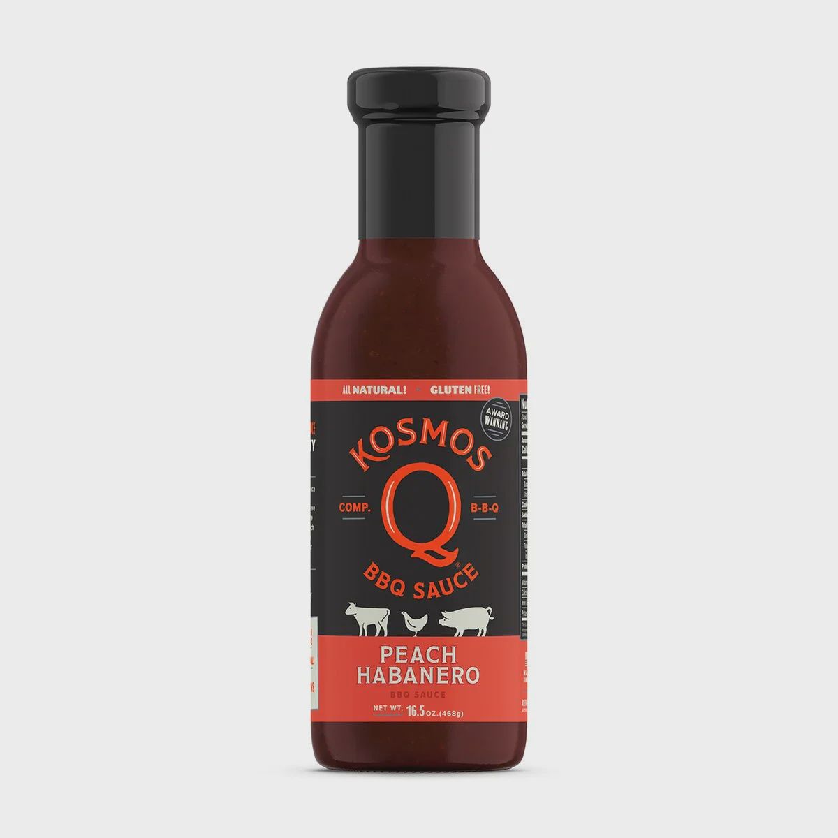 Kosmos Q Peach Habanero BBQ Sauce
