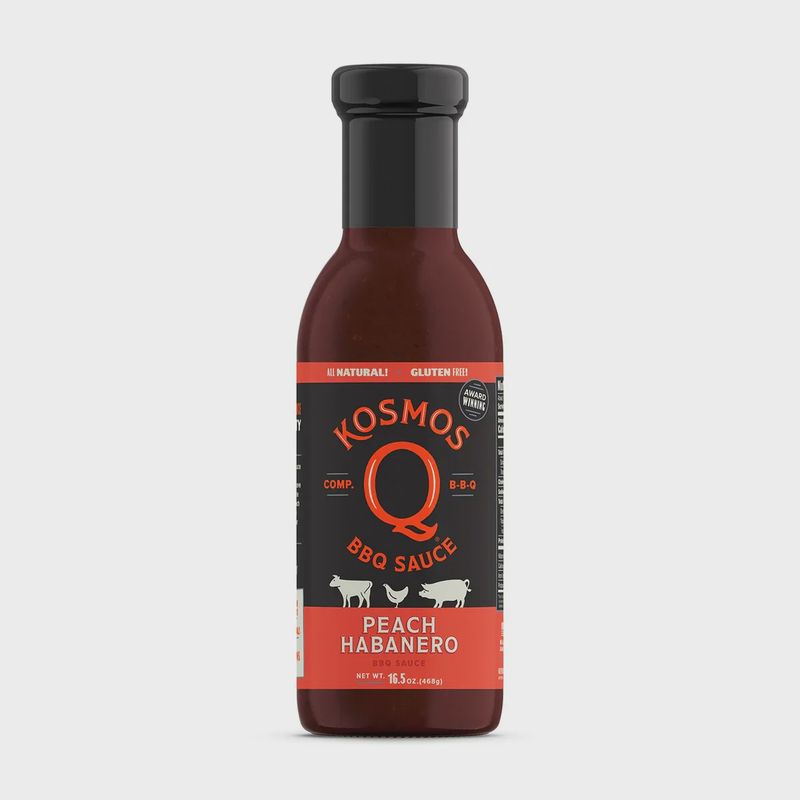 Kosmos Q Peach Habanero BBQ Sauce