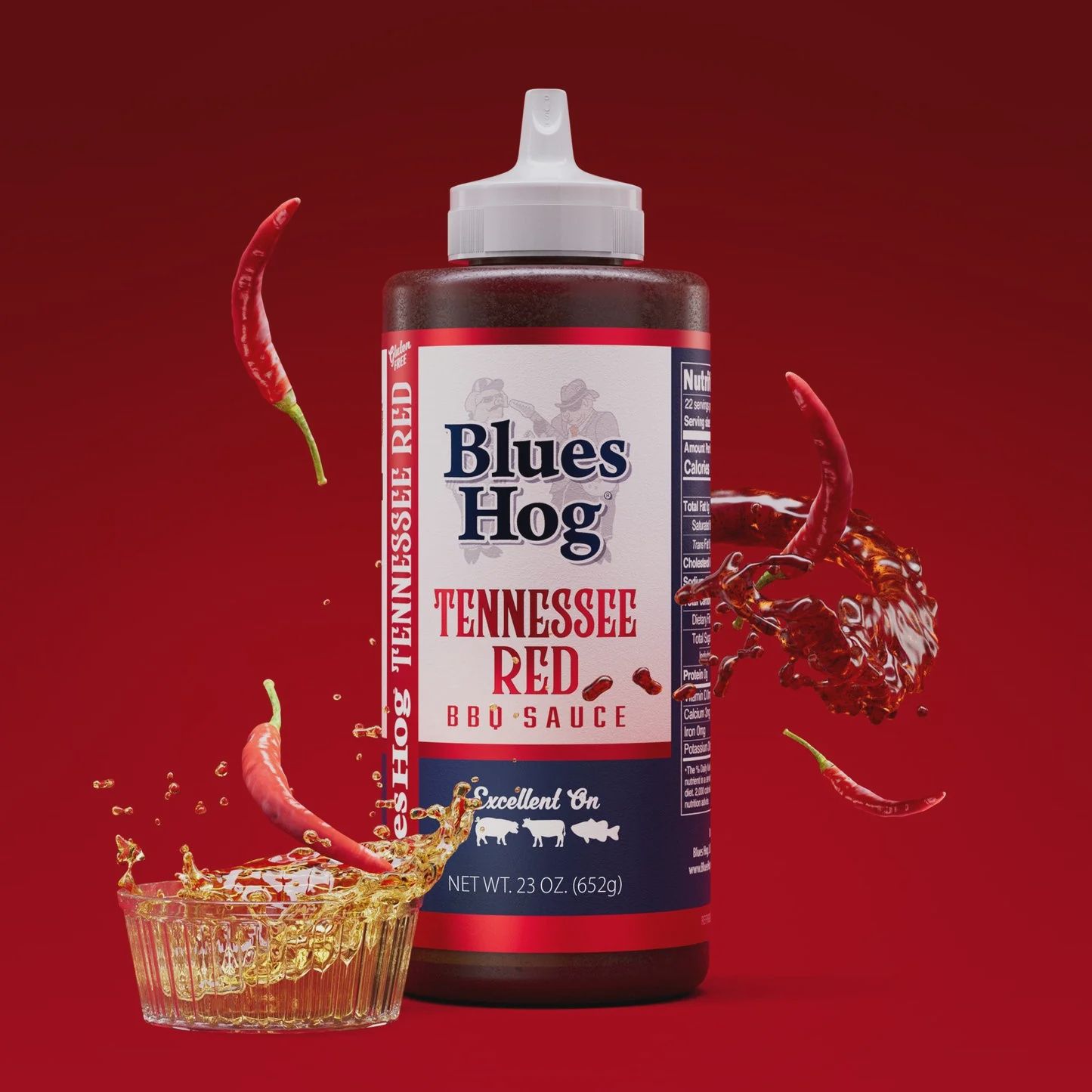 Blues Hog Tennessee Red Sauce in 23oz Squeeze Bottle