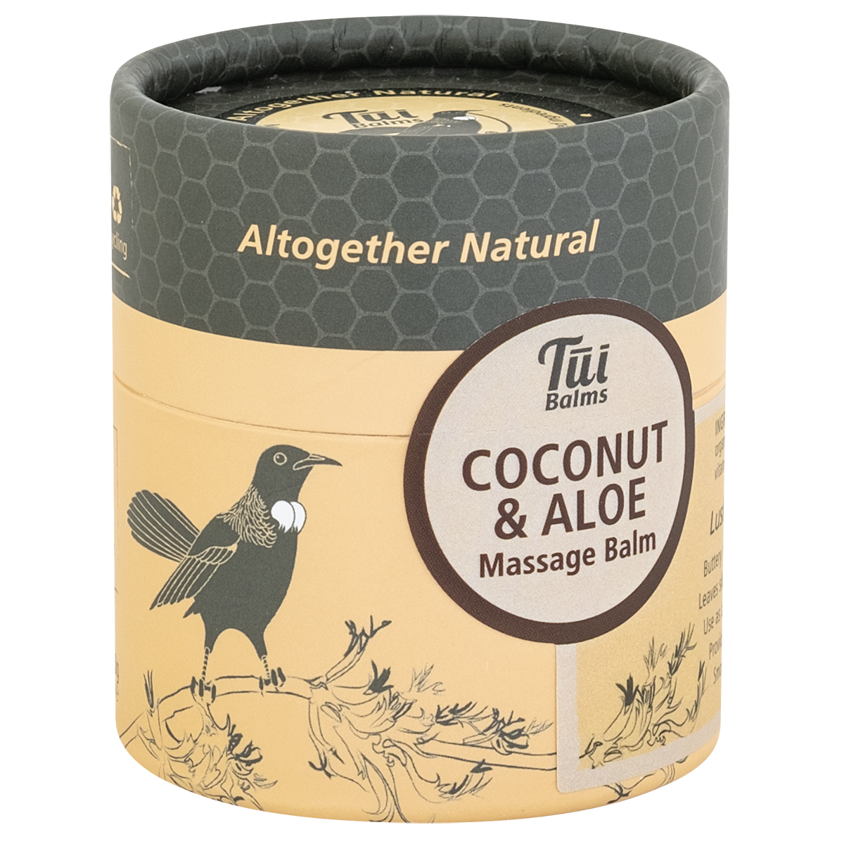 Massage and Body Butter - Coconut and Aloe Vera - 100g cardboard pot