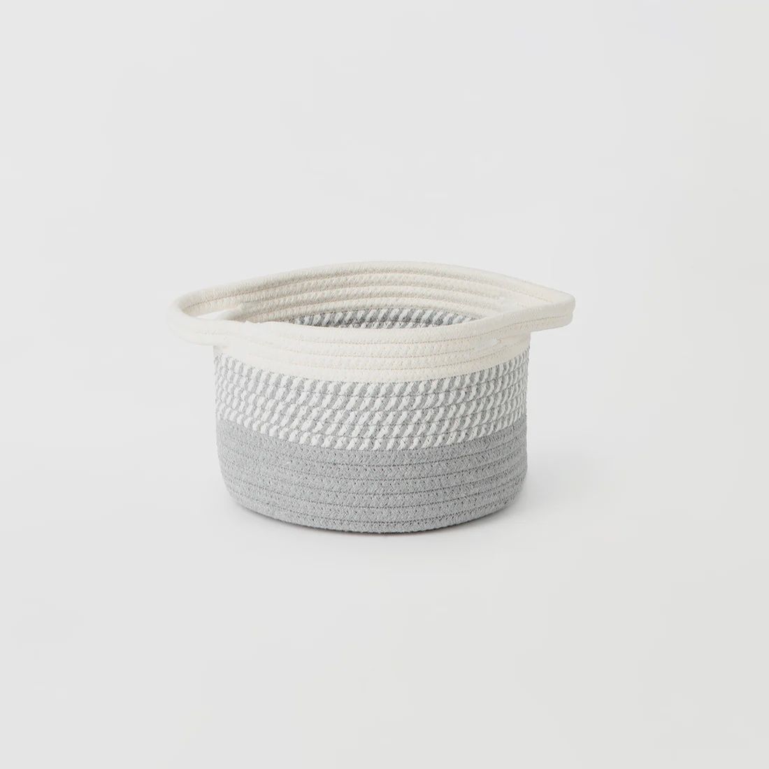 Grey Ombre Cotton Basket - size Small